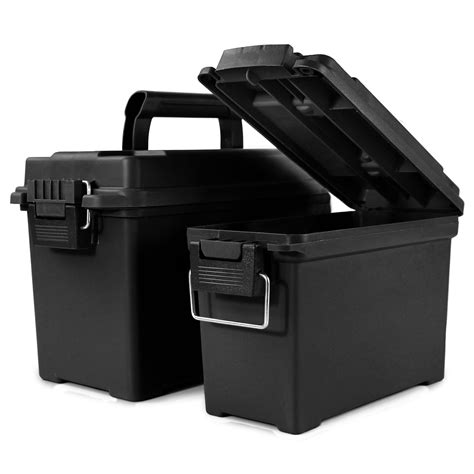 plastic vs metal ammo boxes|stackable ammo storage container.